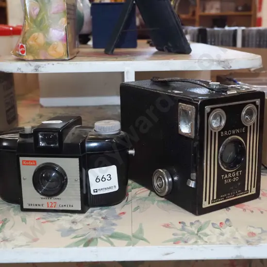 Kodak camera, boxed Brownie