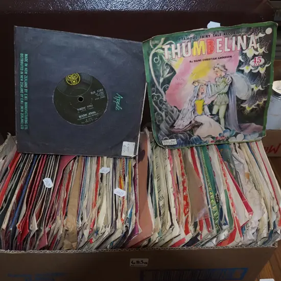 box of 45s