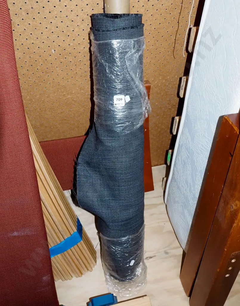 bolt of grey fabric W700 Image 1++