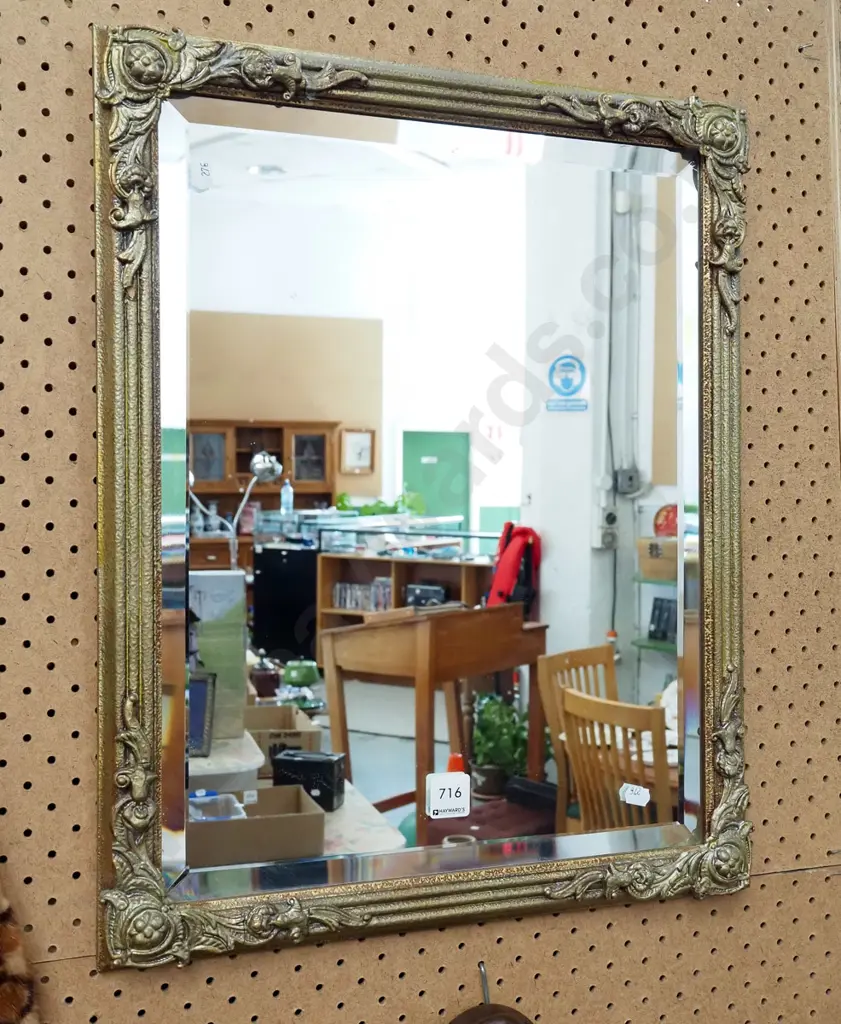 gilt framed wall mirror Image 1++