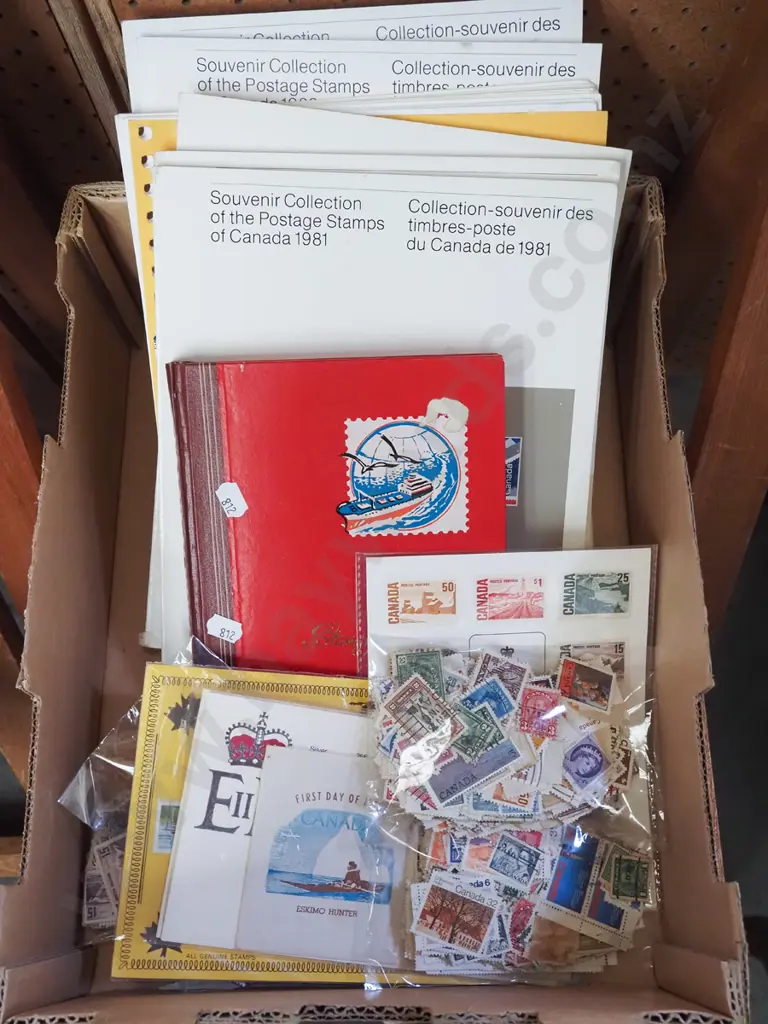 box of stamps etc Image 1++