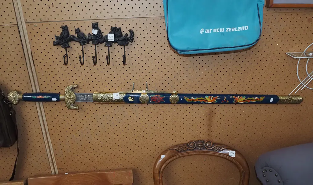 Asian decorative sword and sheath Image 1++