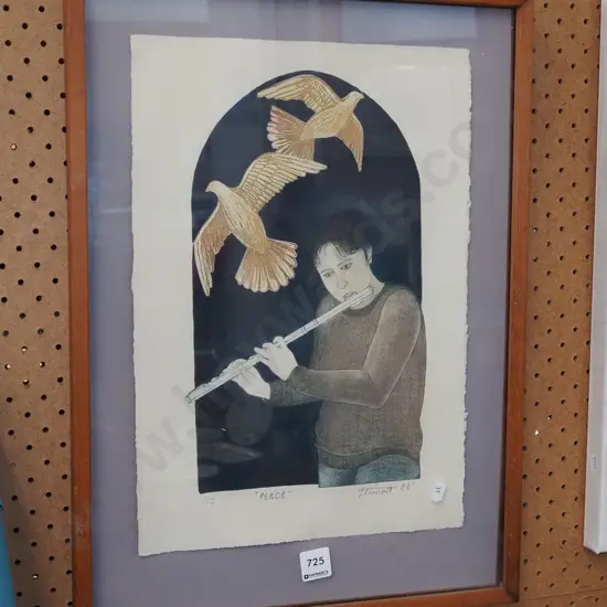 framed ltd edition print - peace