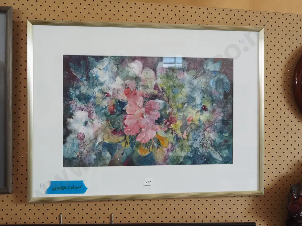 framed watercolour - flowers Image 1++