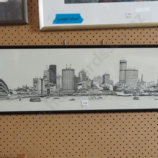 framed print - Sydney from the sea