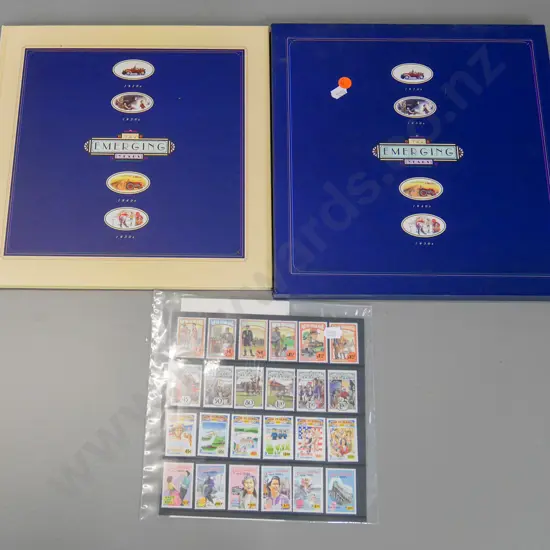 ltd edition book - No 5457 The Emerging Years in slip case, set of NZ stamps and first day covers
