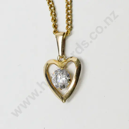 cz pendant stamped 375