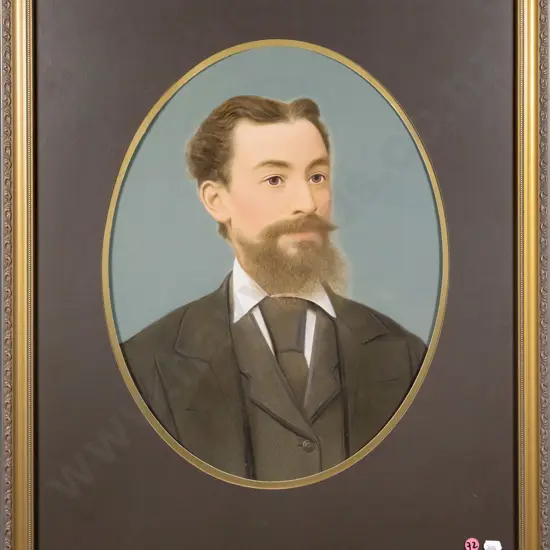 framed watercolour - portrait H-430 W-320