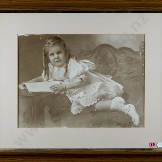 framed print - portrait of young girl H-220 W-290