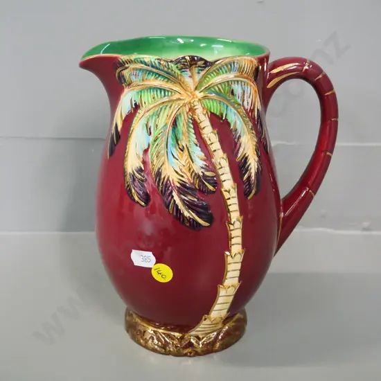 Beswick ruby palm tree pitcher/jug H-210 W-170