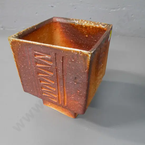 NZ hand potted slab vase, H-160, W-130