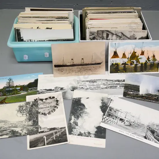 large assortment of vintage postcards - some NZ, mostly international