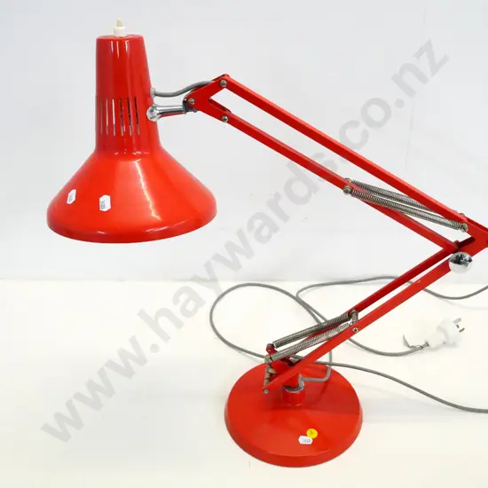 red anglepoise lamp - some scratches and wear