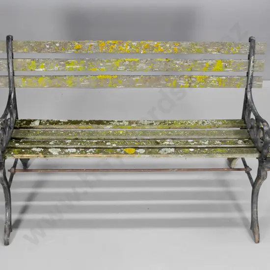 cast iron ended garden bench seat  H-710 W-1220 D-600