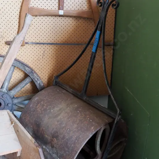 vintage garden roller