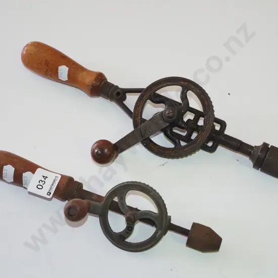 2x vintage egg beater drills