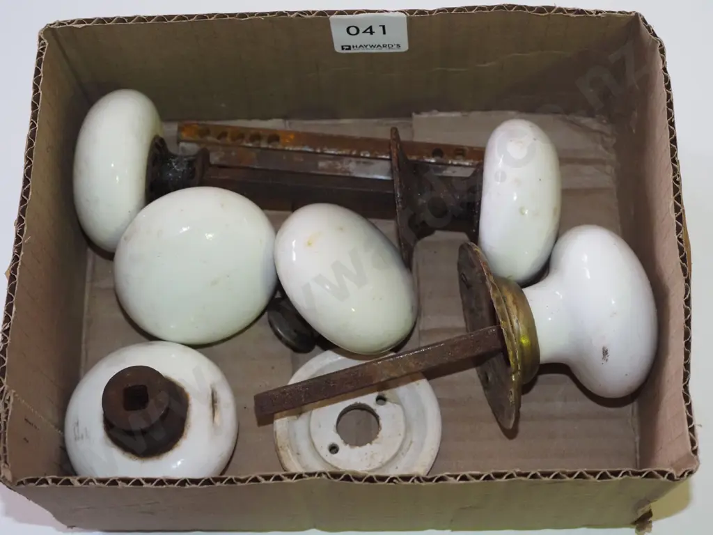 vintage enamel door handles Image 1++