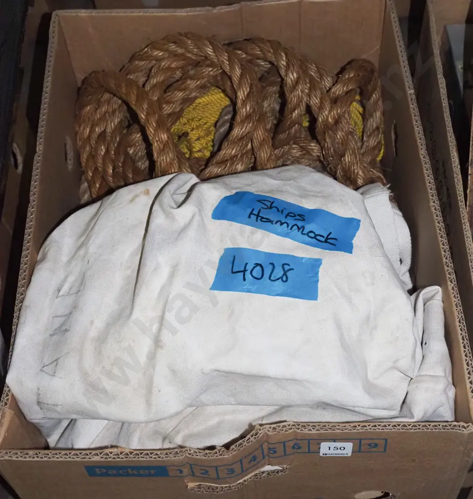 ship's hammock, old rope Image 1++