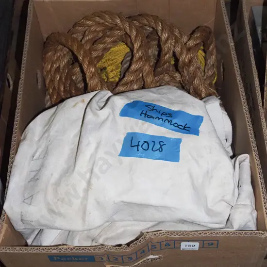 ship's hammock, old rope