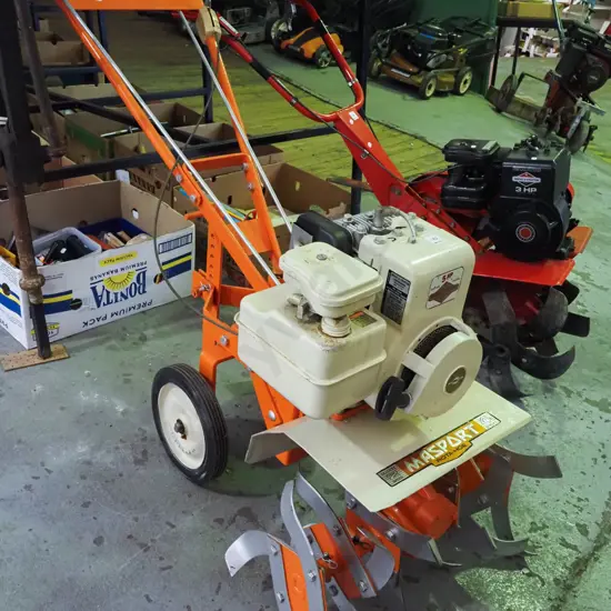 Masport 4 stroke 2 speed rotary hoe