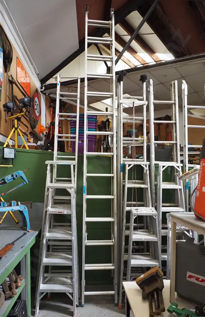 tall alloy extension ladder Image 1++