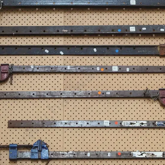 2x Dawn sash clamps - orange dots