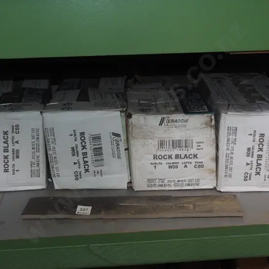 4x packets of black faux stone ceramic tiles