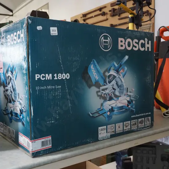 as new boxed Bosch PCN1800 mitre saw