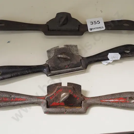 3x vintage spoke shaves