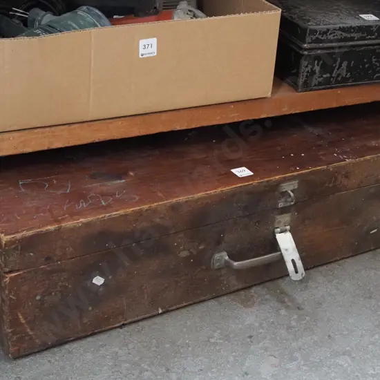 wooden woodworker's chest