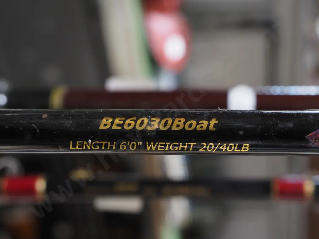 2x fishing  rods and reels - blue dots Image 1++