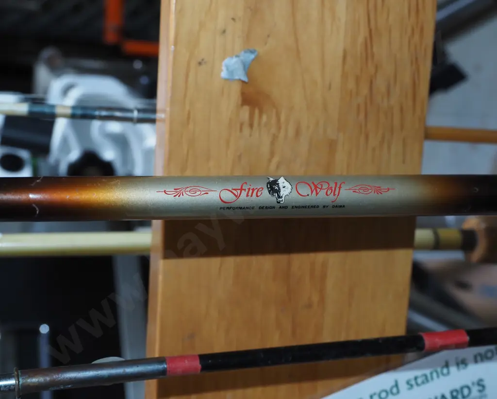 2x fishing rods - yellow dots Image 1++