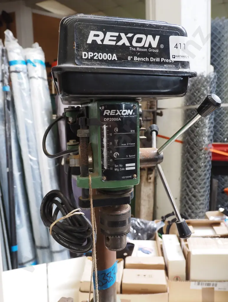 Rexon 8" bench drill press with engineer's vice Image 1++