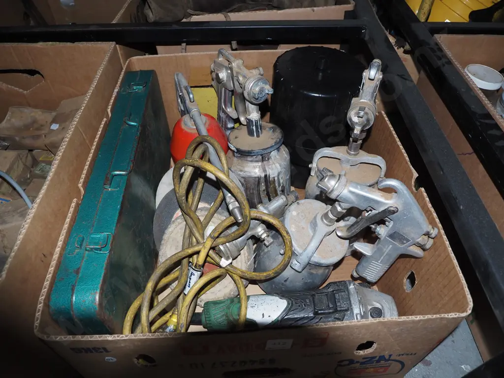 box; angle grinder, paint sprayers etc Image 1++