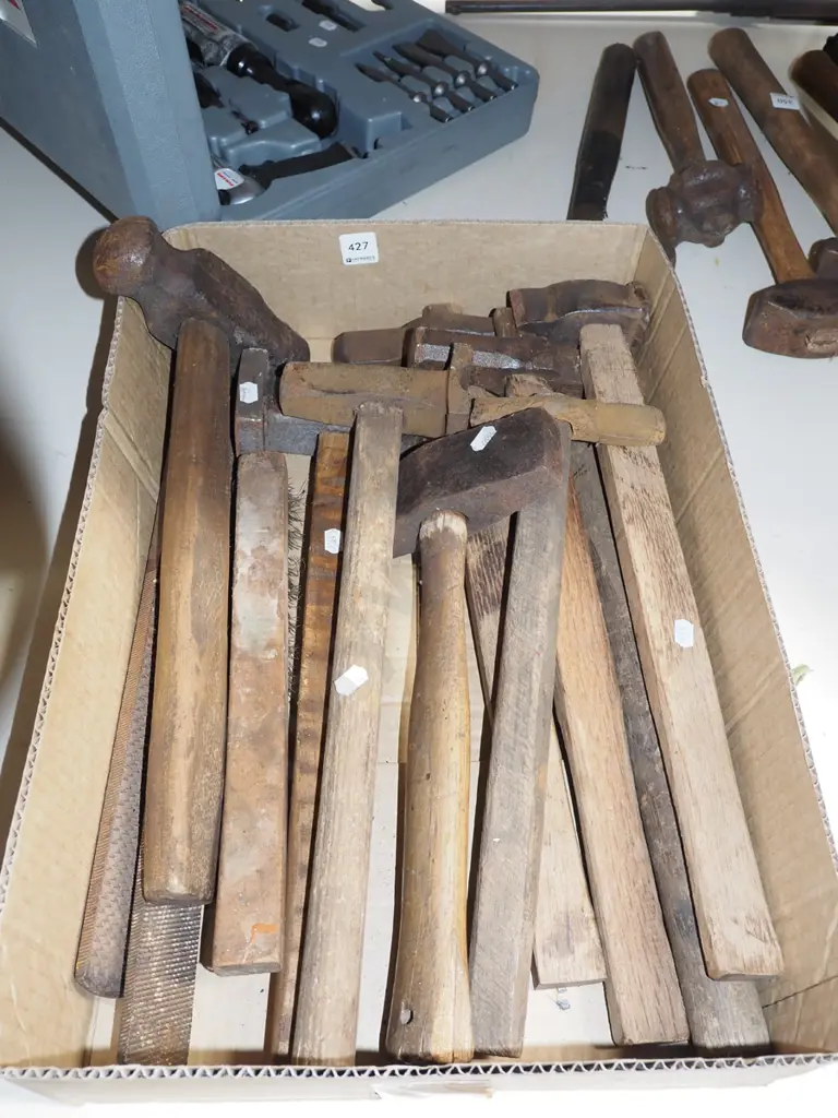 box of blacksmith hammers Image 1++