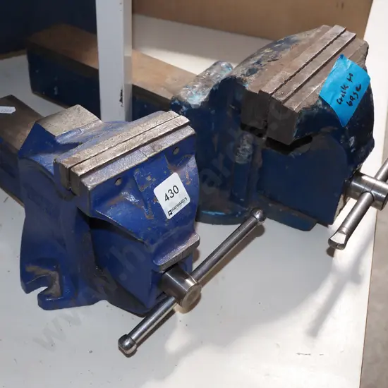 2x engineer vices - larger has crack to base