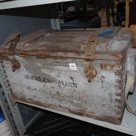 wooden ammunition crate