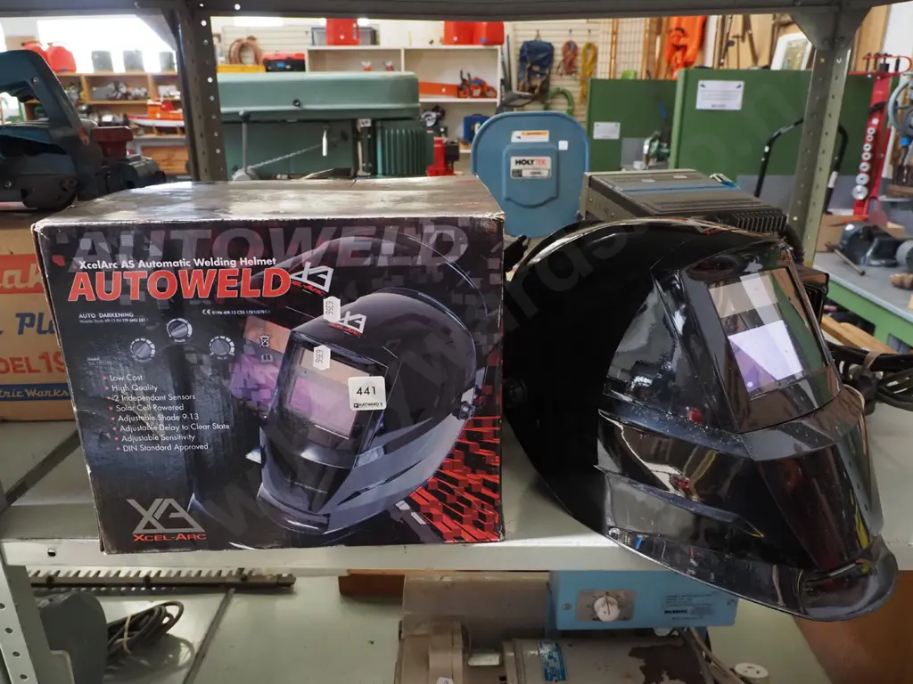 boxed as new welder's mask Image 1++