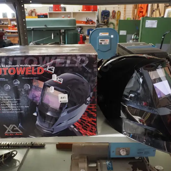 boxed as new welder's mask