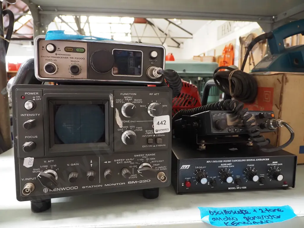 ham radio equipment, oscilloscope etc Image 1++