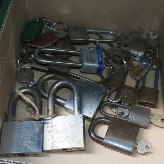 box of padlocks
