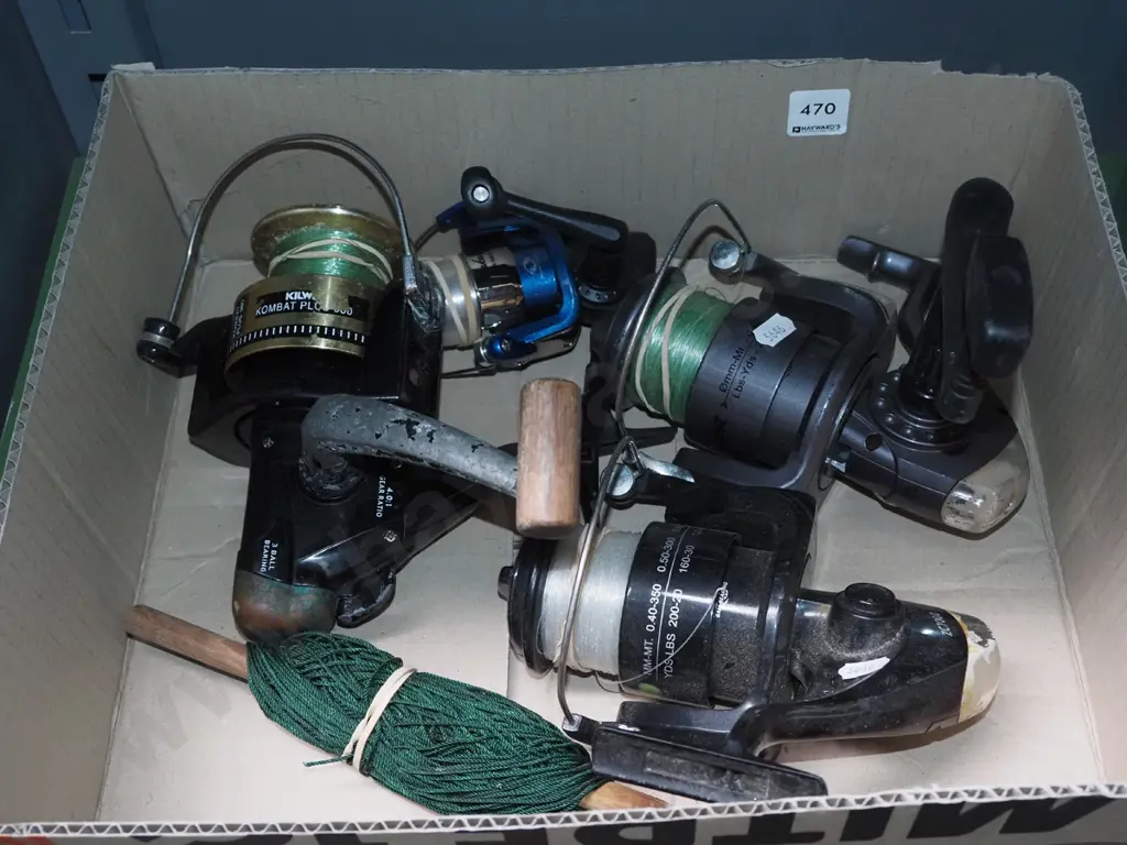 box; fishing reels and line Image 1++