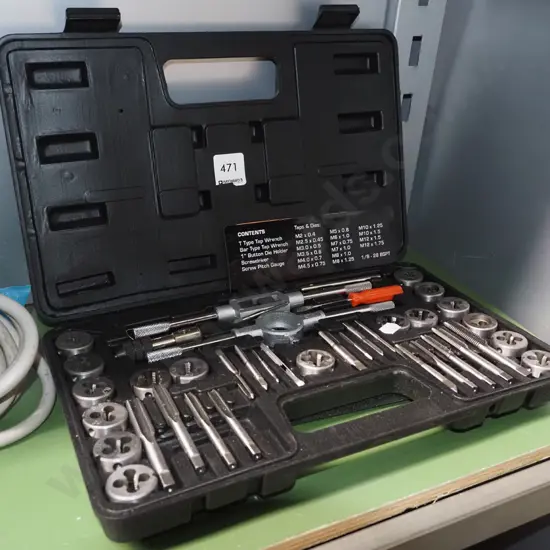 cased small tap and die set