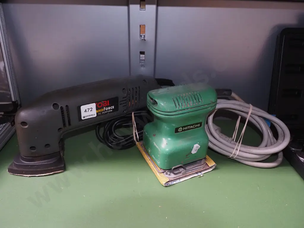 Ryobi triangular sander, Hitachi finishing sander Image 1++