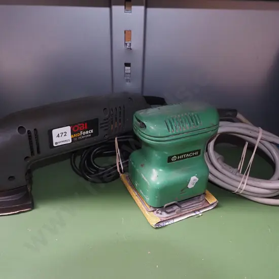 Ryobi triangular sander, Hitachi finishing sander