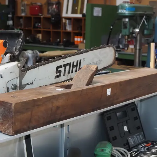 very long vintage wooden pane L1120