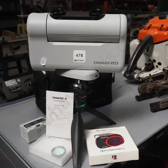 Dwarf Labs Dwarf II smart telescope with carry case and accessories