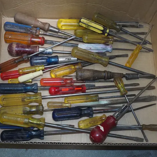 box of screwdrivers