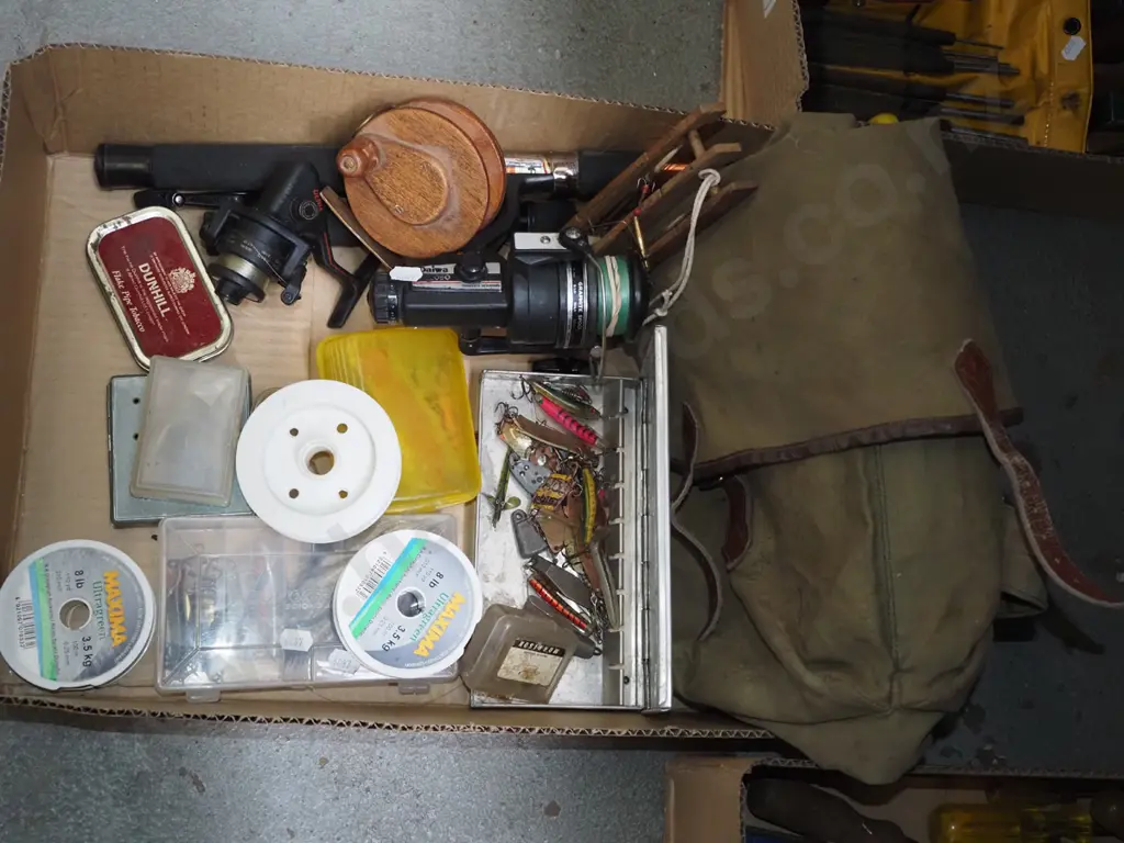 box; telescopic fishing rod, reels etc Image 1++