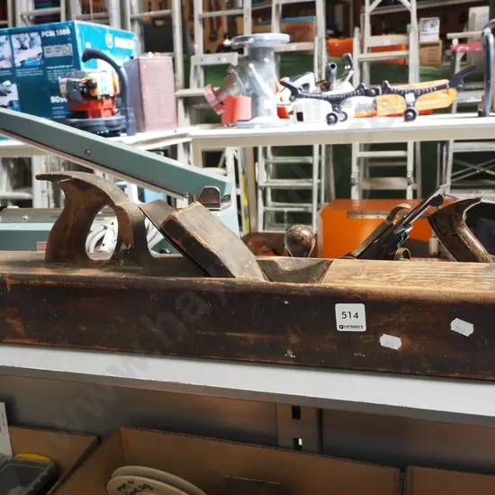 vintage wooden hand plane